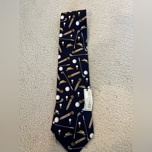 St Loren silk golf design tie